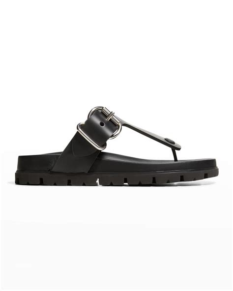 prada fussbet buckle thong sandals|Prada Fussbet Buckle Thong Sandals .